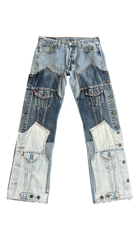 Blue Double Jacket Denim