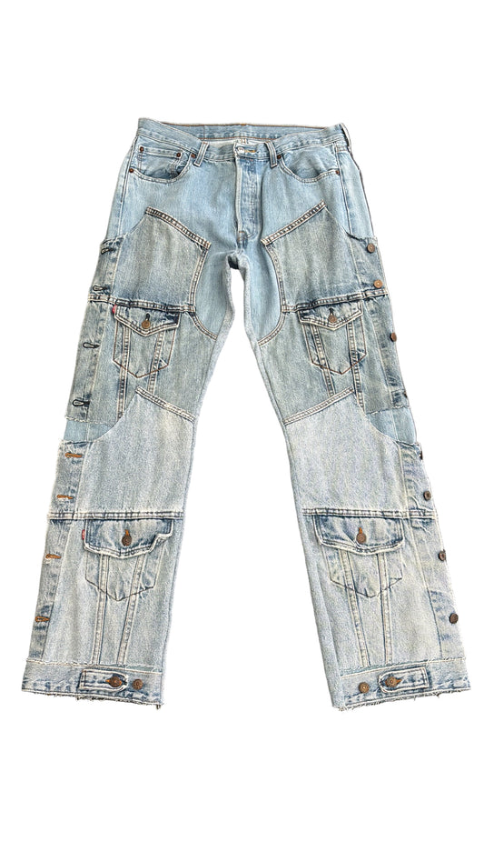 Blue Double Jacket Denim
