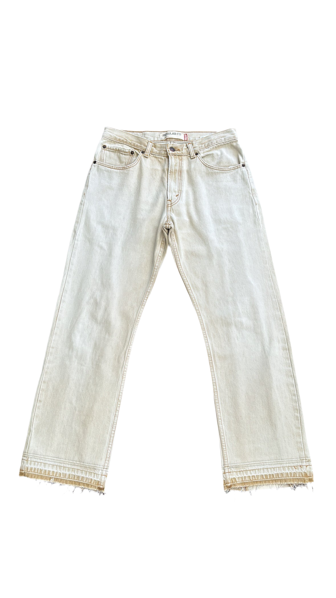 Cream Back Line Denim