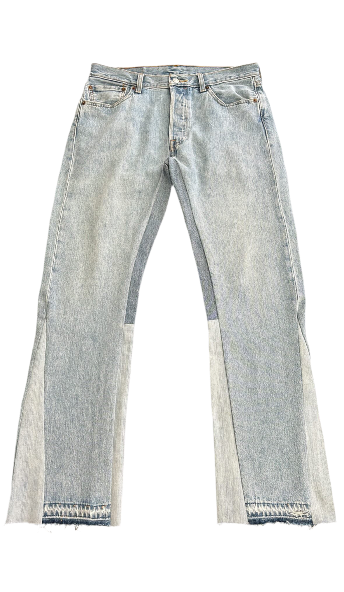 Light blue jeans flare