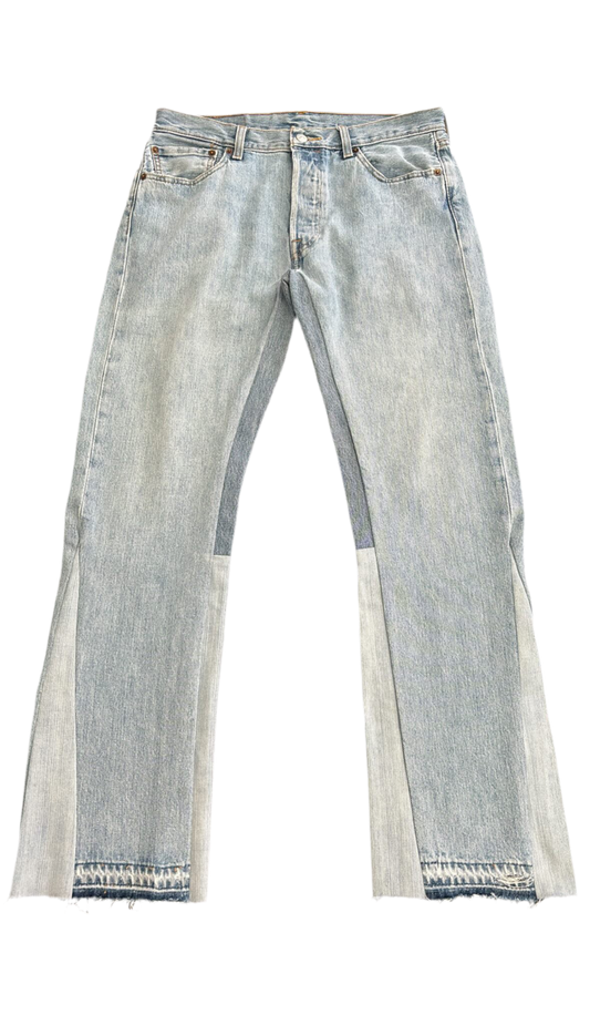 Light blue jeans flare