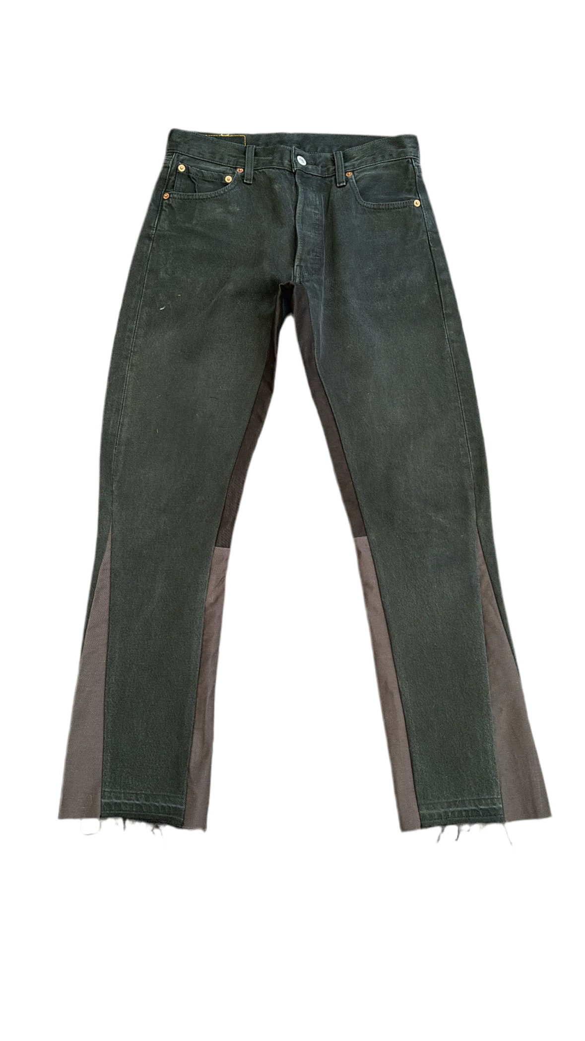 Black flare denim