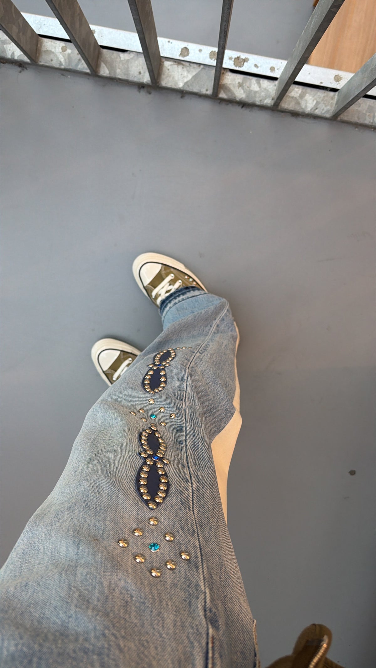 Jeans Strass Bleu GÉÈM Studio