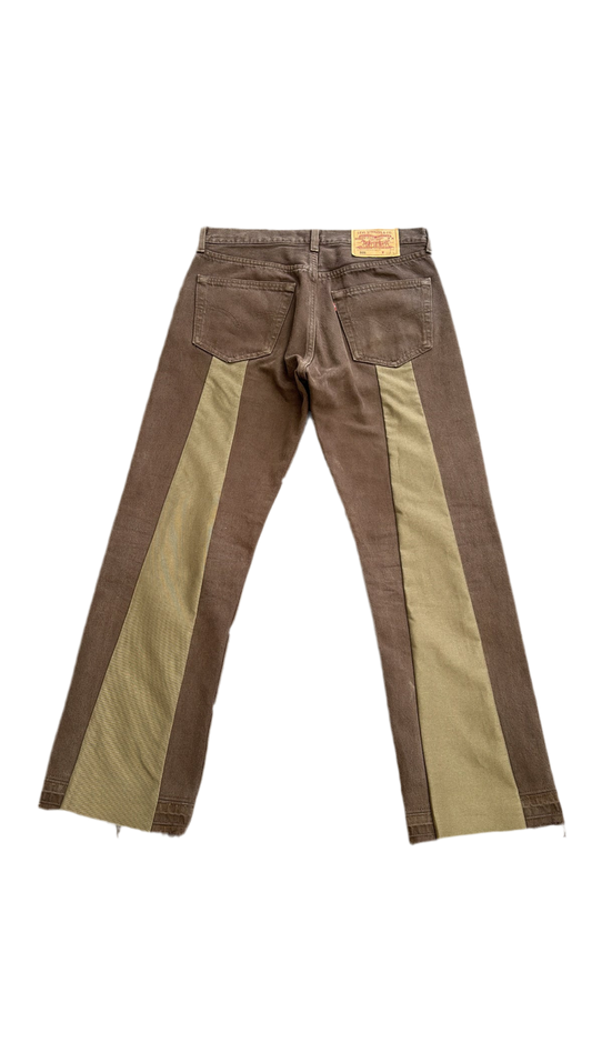 Brown Back Line Denim
