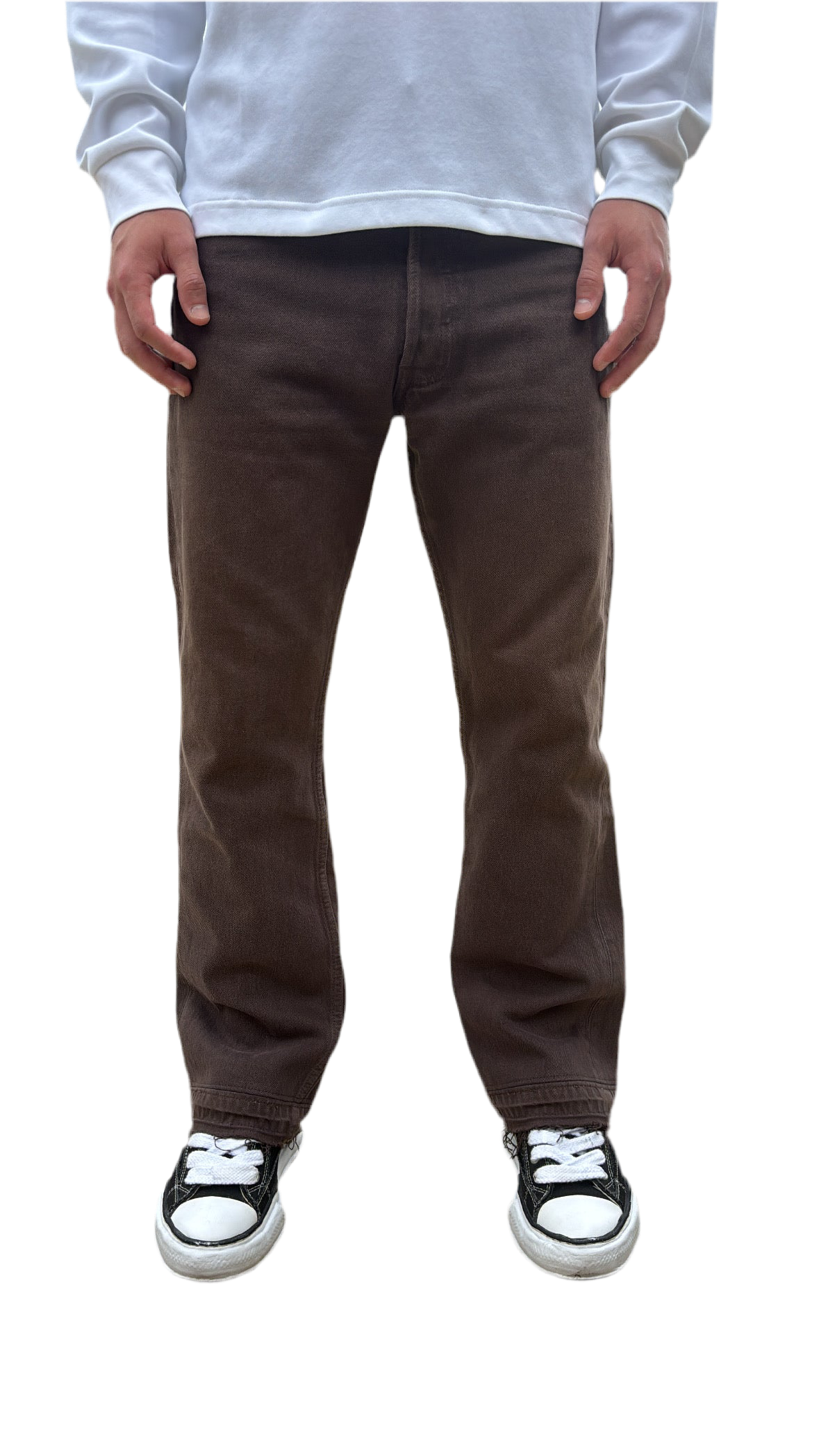 Dark Brown Back Line Denim