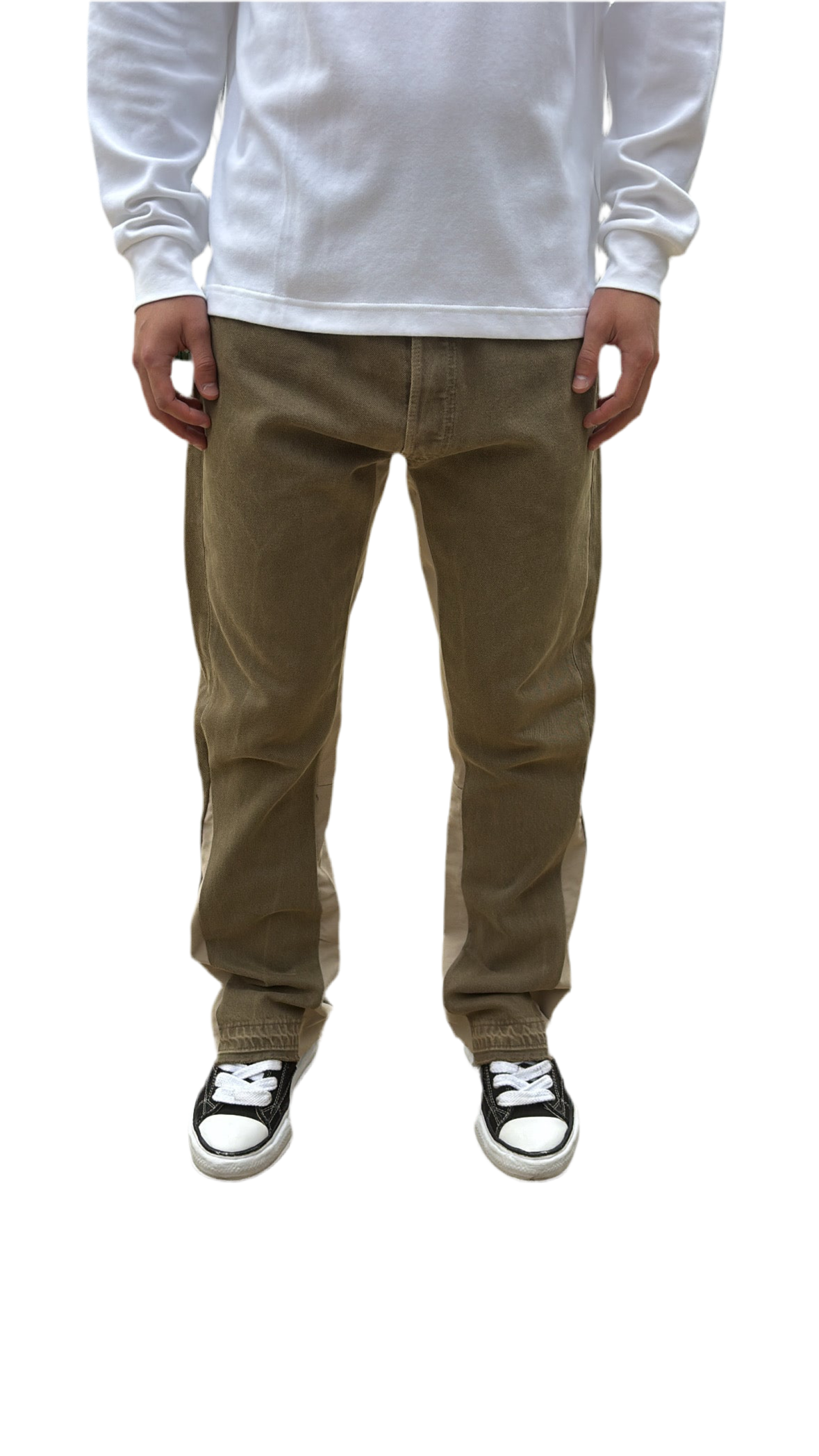 Kaki Flare Denim