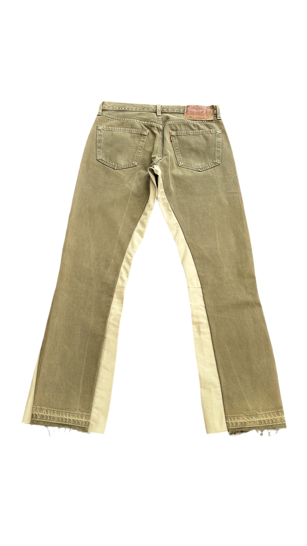 Kaki Flare Denim
