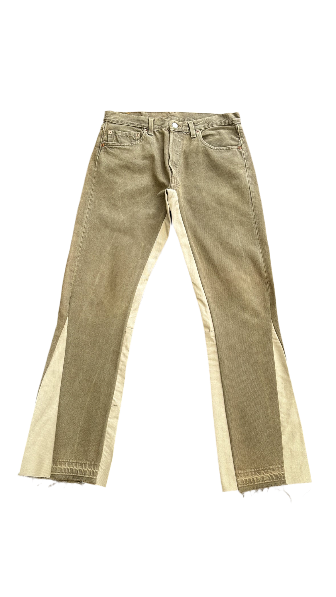 Kaki Flare Denim
