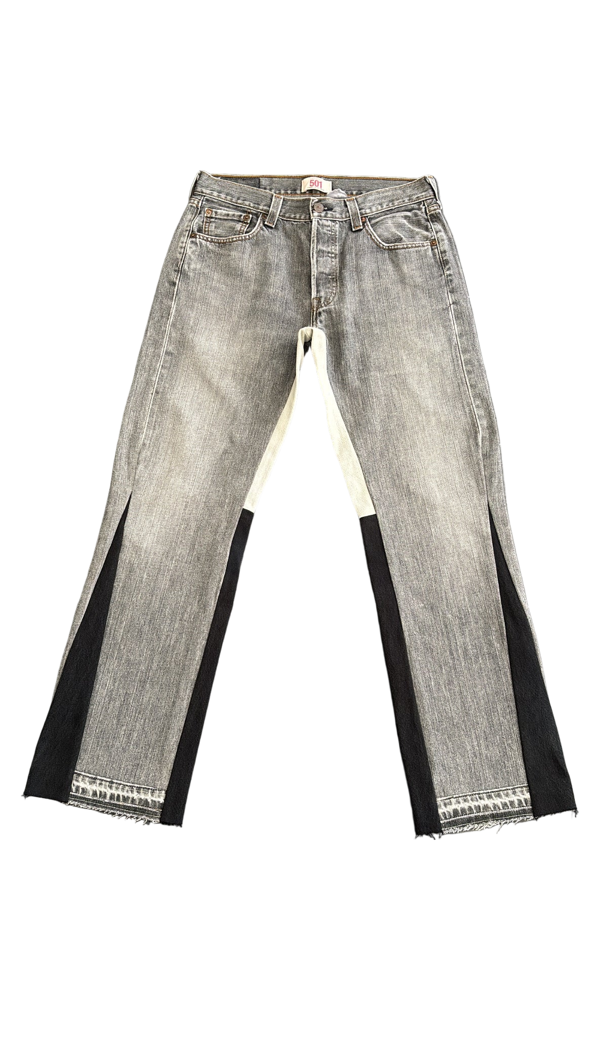 Dark Grey Flare Denim