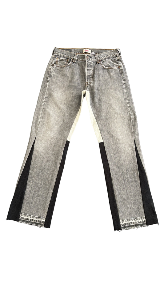 Dark Grey flare denim