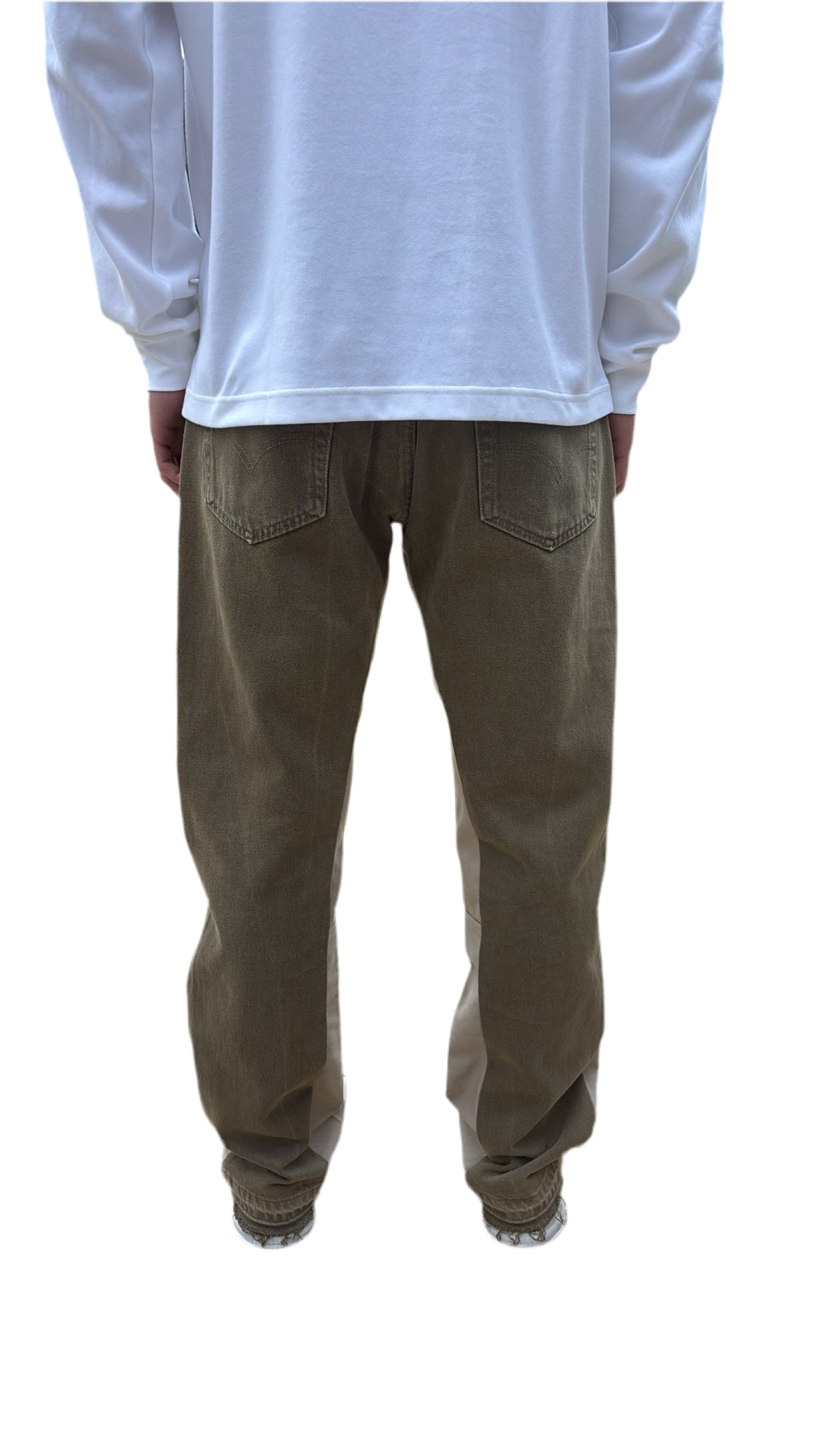 Kaki Flare Denim