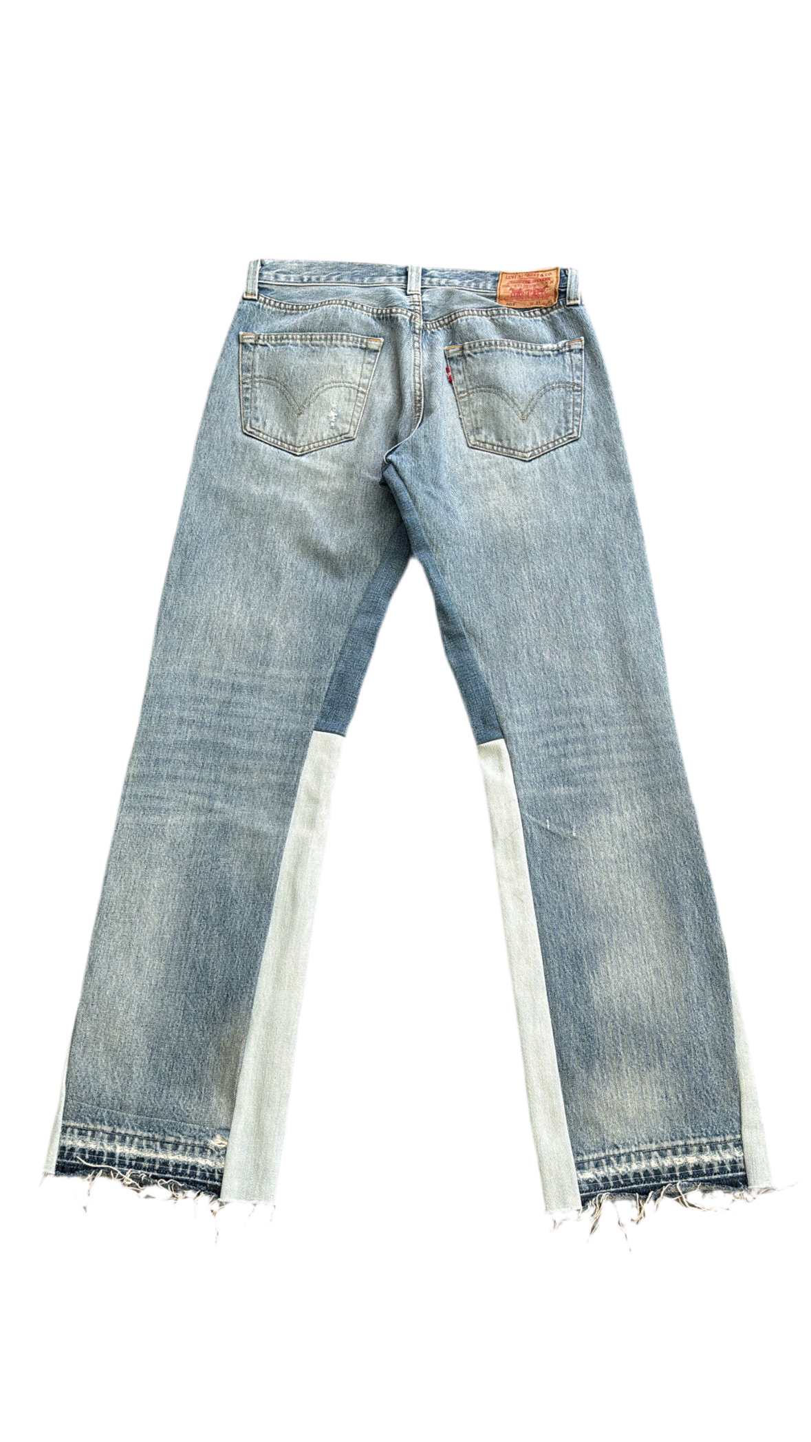 Blue Destroy Flare Denim