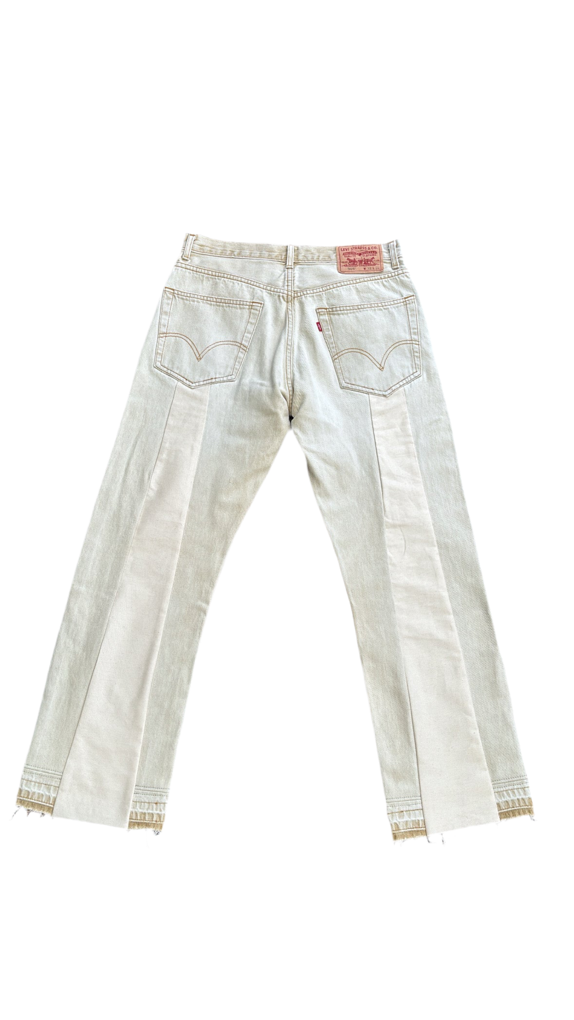 Cream Back Line Denim