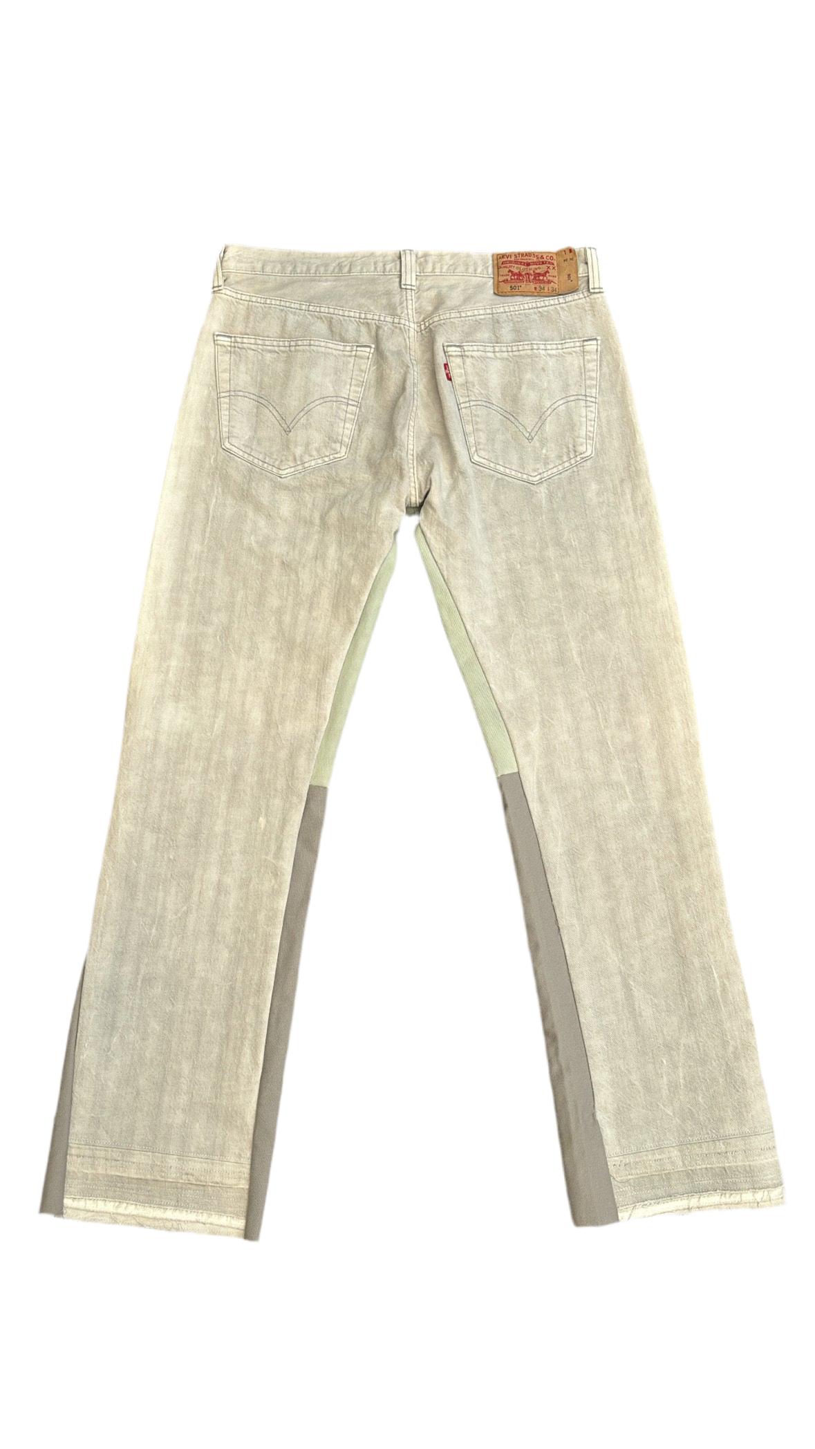 Light grey flare denim