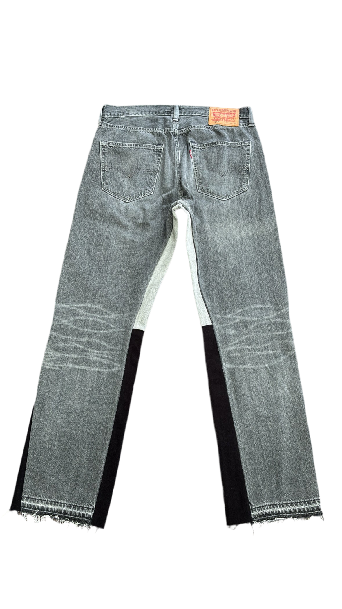 Dark Grey Flare Denim