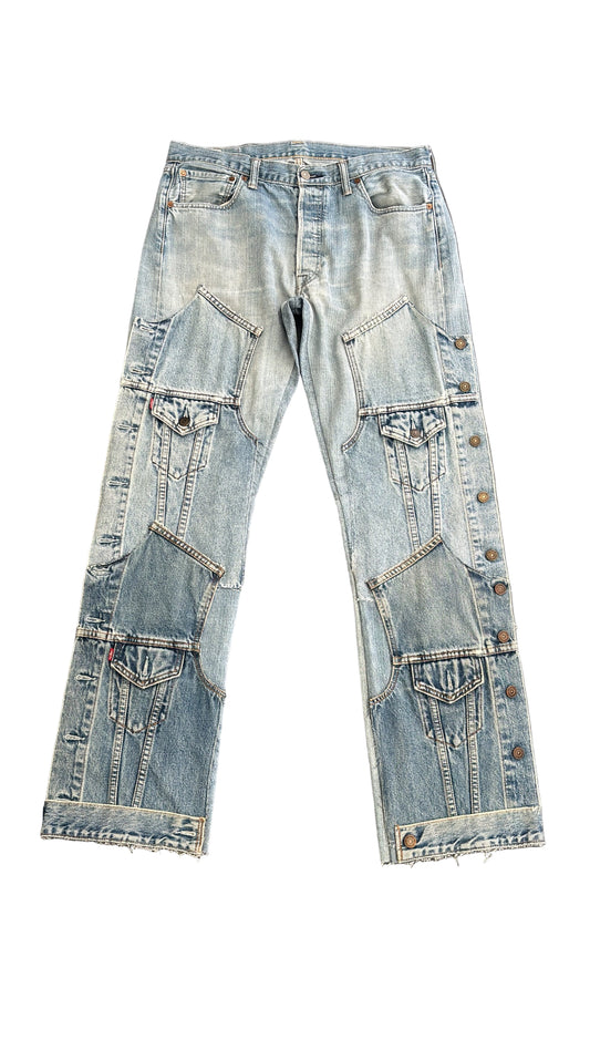 Blue Double Jacket Denim