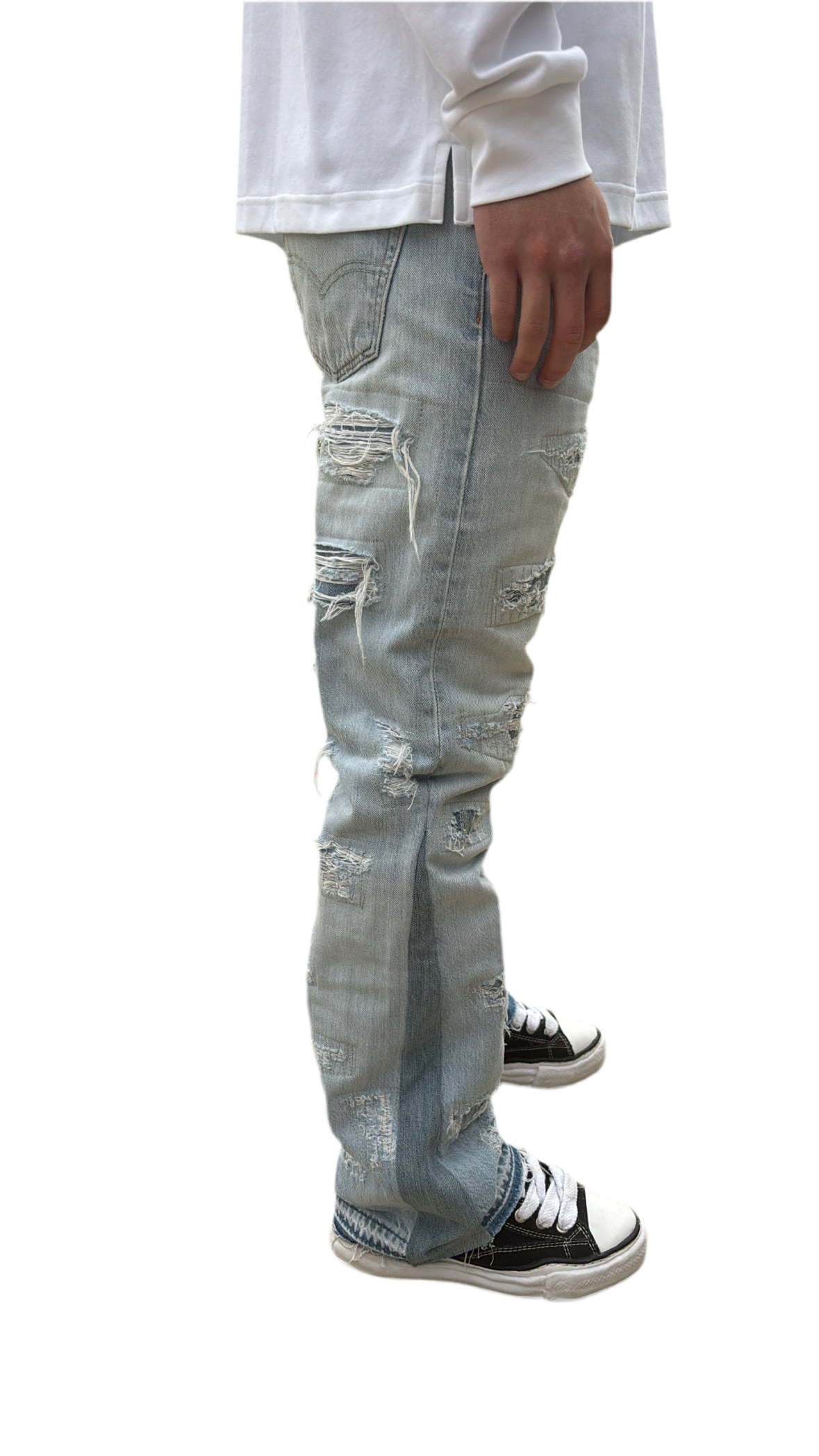 Blue Destroy Denim